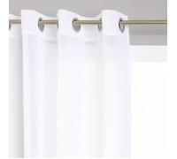 Voilage ""Etamine"" blanc 140x240cm - Atmosphera createur d'interieur
