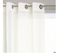 Voilage ""Etamine"" blanc ivoire 140x240cm - Atmosphera createur d'interieur