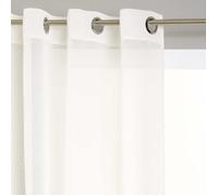 Voilage étamine tamisant 140 x 240 cm Atmosphera - Ivoire