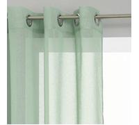 Voilage Etamine vert céladon 140x240cm - Atmosphera createur d'interieur