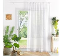 Voilage fantaisie Beluga Blanc 240x240 cm