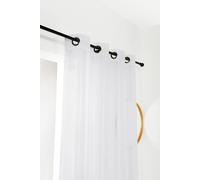 Voilage fantaisie - Jacquard blanc - 140x240cm