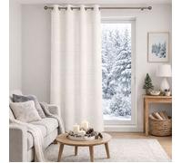 Voilage Fantaisie Rayé Crème 140x260 cm