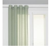 Voilage fluide et léger ""Paxta"" 135 x 240 cm Atmosphera - Céladon