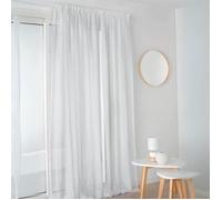 Voilage galon fronceur uni Blanc 300x250 cm