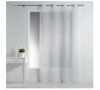 Voilage - GENERIQUE - Petite fleur - L 240 x l 140 cm - Blanc - Polyester 100%