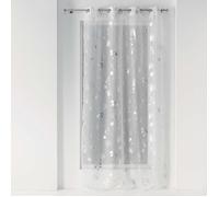 Voilage Ginko argent Argent 140x240 cm