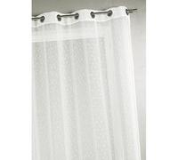 Home Maison Voilage tissé et fileté à Grande Largeur, 100% Polyester, Ivoire, 140 x 240 cm