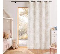 Voilage Impression Feuillage Poétique Beige 140x240