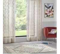 Voilage Jacquard ""Sama"" tamisant 140 x 240 cm Atmosphera - Lin - Lin -