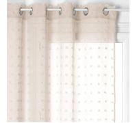 Voilage ""Lily"" beige 140x240cm - Atmosphera Créateur d'intérieur