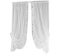 Voilage - LINDER - 0390 - Blanc - 95 x 150 cm - Polyester et Lin