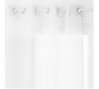 Voilage ""Moly"" blanc 135x240cm - Atmosphera createur d'interieur