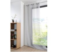 Voilage - Monna - Gris - 135x260 cm - Œillets - Élégance - Chic