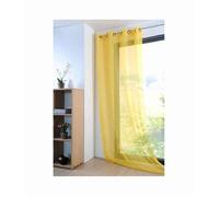 Voilage - Monna - Jaune - 135x260 cm - Polyester - Uni