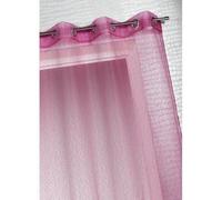 Voilage organza à fines rayures horizontales Fu...