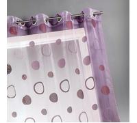 Voilage organza jacquard aux motifs cercles Fig...