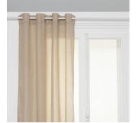 Voilage ""Paxta"" 135x240cm beige lin - Atmosphera createur d'interieur