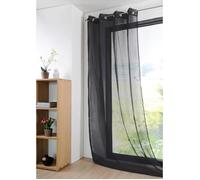 Voilage polyester - Stof - 280x140 cm - Noir - Faible opacité - Chic - Tendance