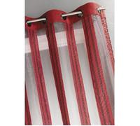 Voilage Rayures verticales Bordeaux 140 x 260cm