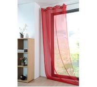 Voilage sablé - Monna - Rouge - 135x260 cm