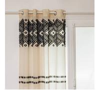 Voilage ""Sama"" beige 140x240cm - Atmosphera createur d'interieur