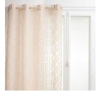 Voilage ""Sama"" beige 140x240cm - Atmosphera createur d'interieur