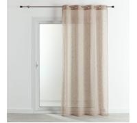 Voilage tamisant - Effet matière à œillets Lin 160x240 cm
