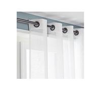 Voilage tamisant, Kaolin blanc écru l.150 x H.240 cm