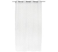 Voilage tamisant, Swan blanc et doré l.140 x H.250 cm G