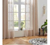 Voilage tissé sablé ""Alton"" 140 x 240 cm Atmosphera - Lin