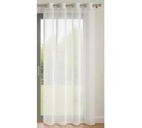 Voilage uni avec 8 œillets - 140x240 cm - Blanc - Lumineux et décoratif - Protège des Regards extérieurs