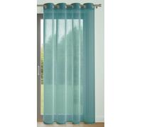 Voilage uni avec 8 œillets - 140x240 cm - Bleu Canard - Lumineux et décoratif - Protège des Regards extérieurs