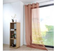 Voilage uni et léger Terracotta 135x260 cm