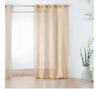 Voilage uni fluide Doré 145x240 cm