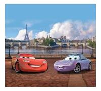 Voilage XL Cars Motifs Flash Mc Queen et Sally Carrera à Paris de Disney 180X160 cm G