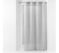 Panneau a oeillets 140 x 240 cm tisse fantaisie karrona Gris Douceur d'Intérieur Gris