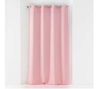 Douceur d'Intérieur – Rideau voilage à œillets Soane – Voile tissé 140 x 240 cm – Rose