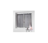 Voilages - DOUCEUR D'INTERIEUR - Filiane - 45 x 90 cm - Gris anthracite - Polyester 100%