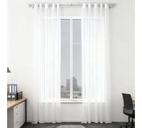 Voilages Intérieurs 250 x 219 cm Filtre La Lumière du Soleil, Protège L'Intimité, Transparent Lumineux Filtrer Transparent Intérieurs pour Salon, Balcon, Chambre, Blanc
