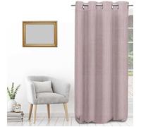 Voilages Soleil D'Ocre BOHEME Rose 135x250 cm