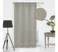 Soleil d'ocre, Noemie Voilage, Voile, Polyester, Taupe, 135x250 cm