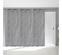 Soleil d'ocre, Voile à Oeillets Baie vitrée 280x250 cm Liane Gris