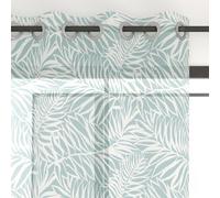 Voile À Oeillets Imprimé En Polycoton 135x250 Cm Guyane, Par Soleil D'ocre