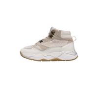 VOILE BLANCHE Baskets hautes en cuir et tissu