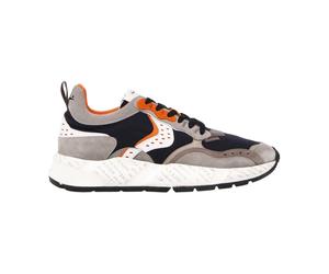 Voile Blanche - Baskets Sportive en Cuir et Tissu - Homme - Chaussures - Multicolore - Taille: 43 EU