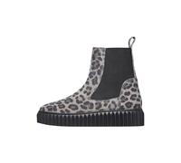 VOILE BLANCHE Bottes chelsea en suède, Gris-Noir- 39