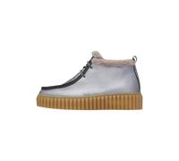 VOILE BLANCHE Bottines en cuir et synthétique, Argent- 38