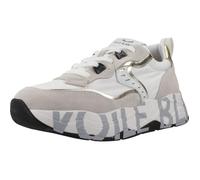 VOILE BLANCHE CLUB105.-Baskets en suède et Tissu Technique-Blanc, Blanc-Platine 36