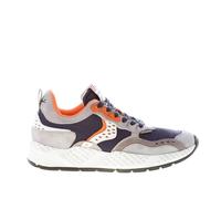 VOILE BLANCHE chaussures homme Club18 sneaker in grey suede and blue tech fabric